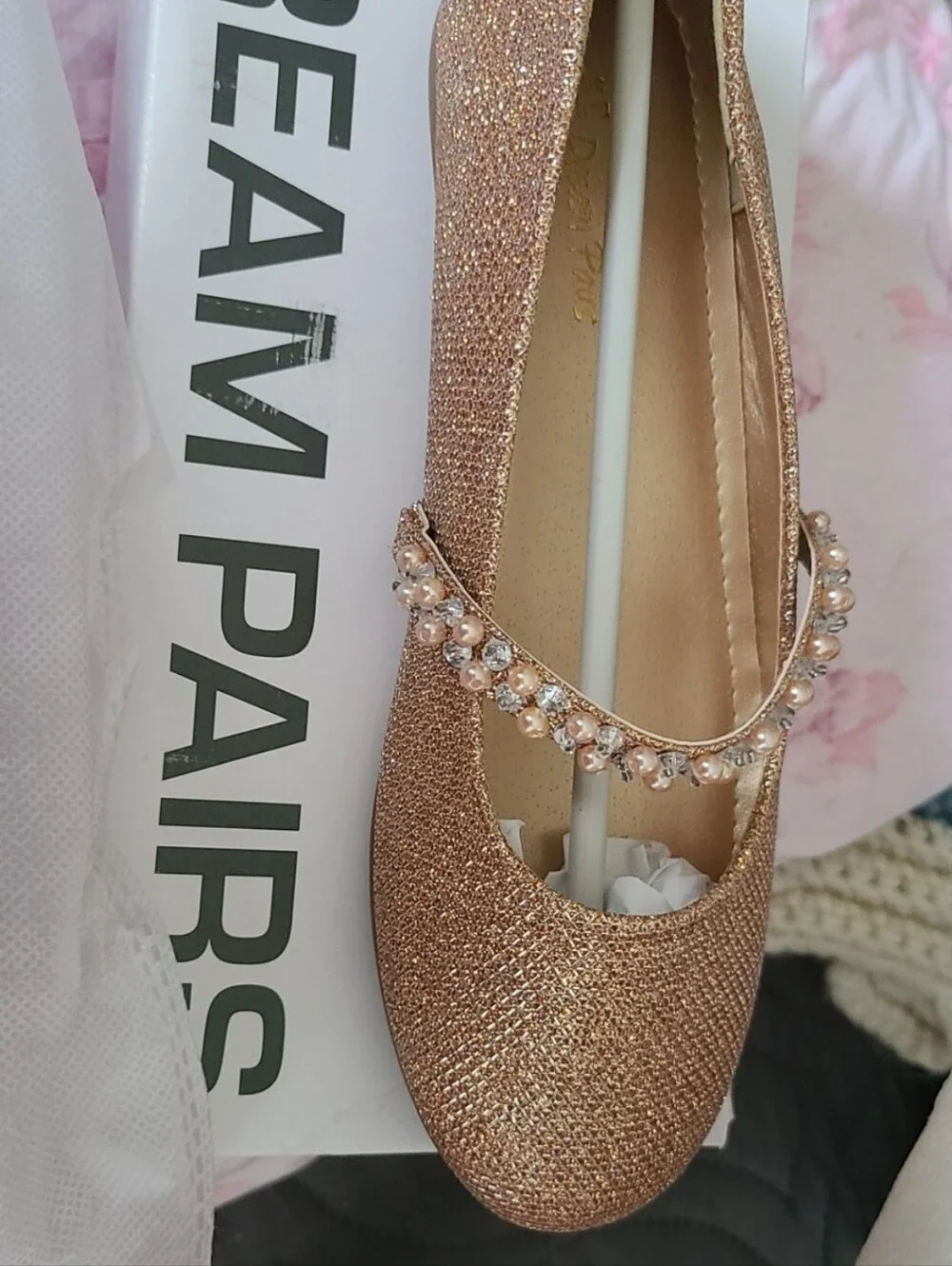 Dream Pairs shimmering rose